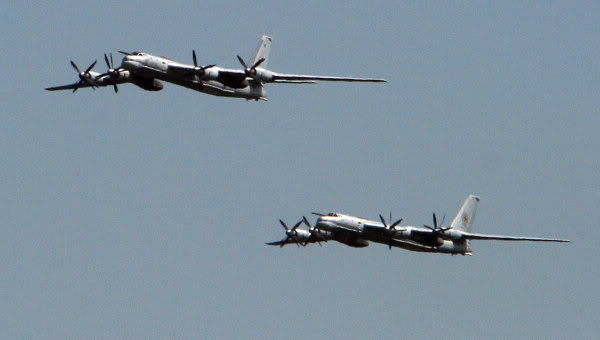 Bombardeiros russos interceptados no espaço aéreo holandês