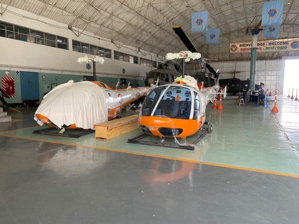 For A A Rea Peruana Recebe Seus Dois Primeiros Helic Pteros Fx Shark