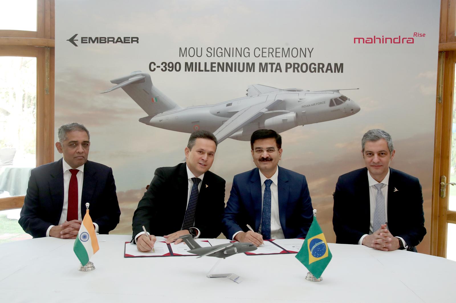 Embraer E Mahindra Anunciam Colabora O Para O C Millennium Na Ndia