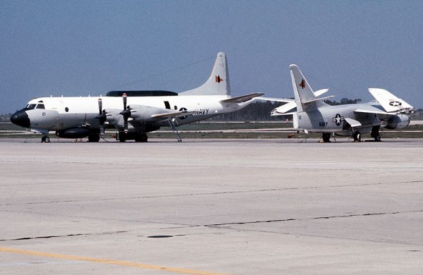 EP-3_Orion_and_EA-3B_Skywarrior_of_VQ-2_at_NAS_Rota_1976