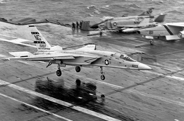 RVAH-6 Fleurs RA-5C Vigilante BuNo 151617, NG-603, trapping aboard the USS Enterprise, 1969. Photographer unknown.