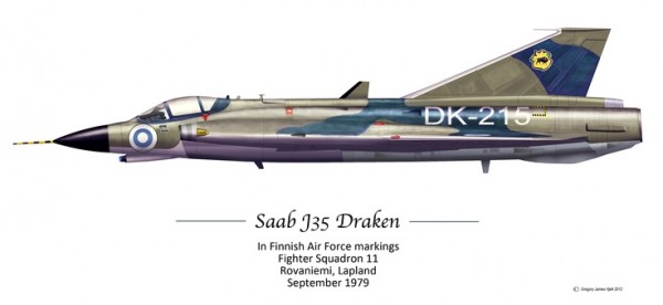J-35 draken Finnish Air Force