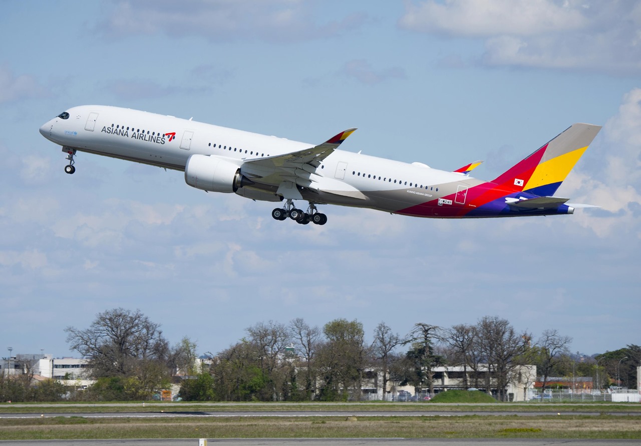 IMAGENS: Asiana Airlines recebe sua primeira aeronave Airbus A350