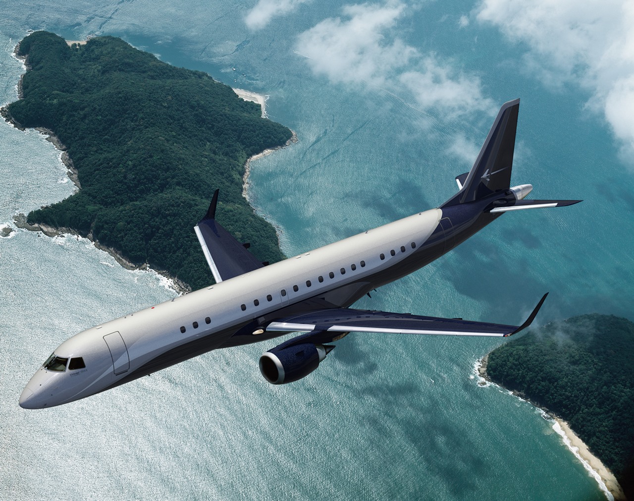 Embraer Lineage 1000e Terá Internet De Alta Velocidade Via Satélite A Bordo