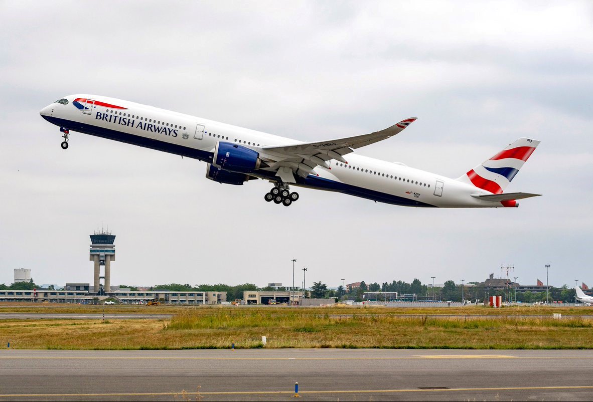 Primeiro Airbus A350 1000 Da British Airways Realiza Seu Voo Inaugural 0932