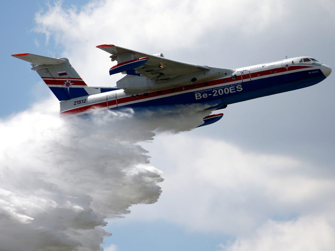 Rússia envia dois aviões Be-200 para combater incêndios em Portugal