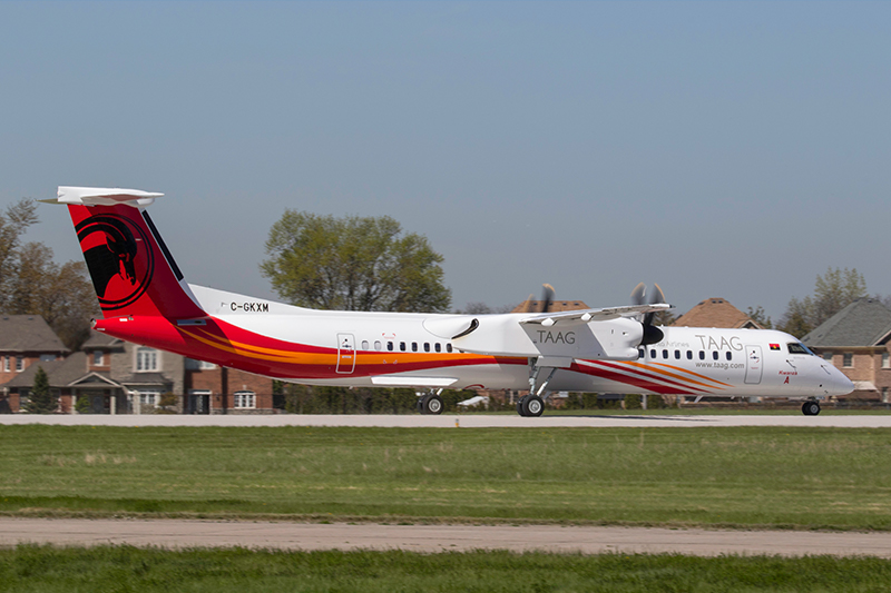 De Havilland Canada Entrega Primeira Aeronave Dash 8 400 Para Taag 7065