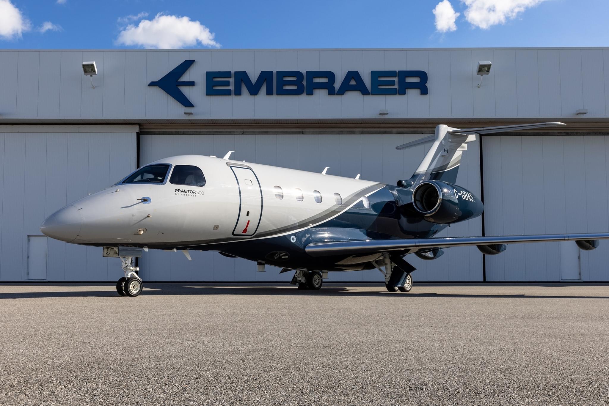 Embraer Entrega Primeiro Praetor 500 No Canadá Para AirSprint