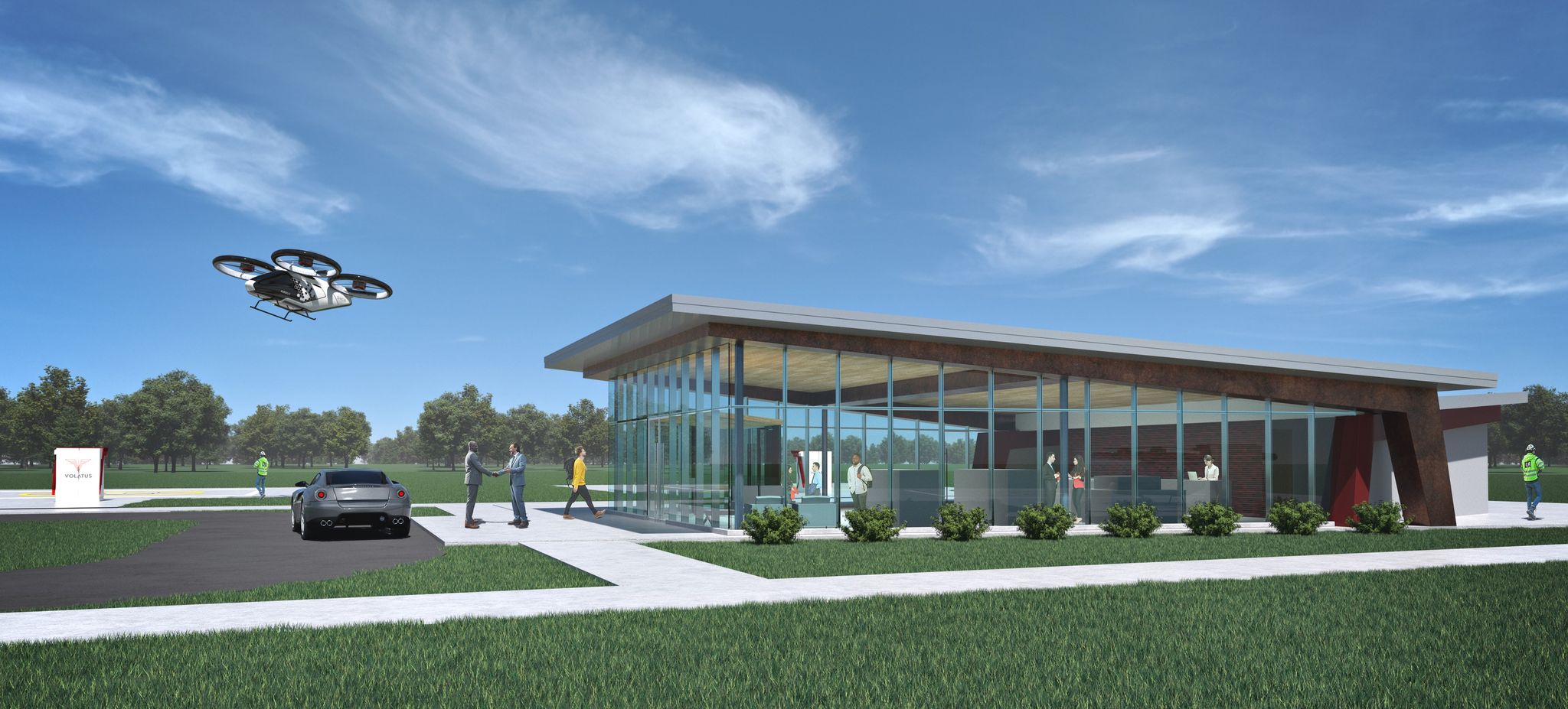 Terminal eVTOL planejado para Oshkosh