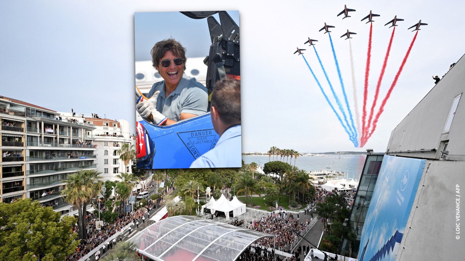 Patrouille de France presta homenagem para Tom Cruise na estreia de