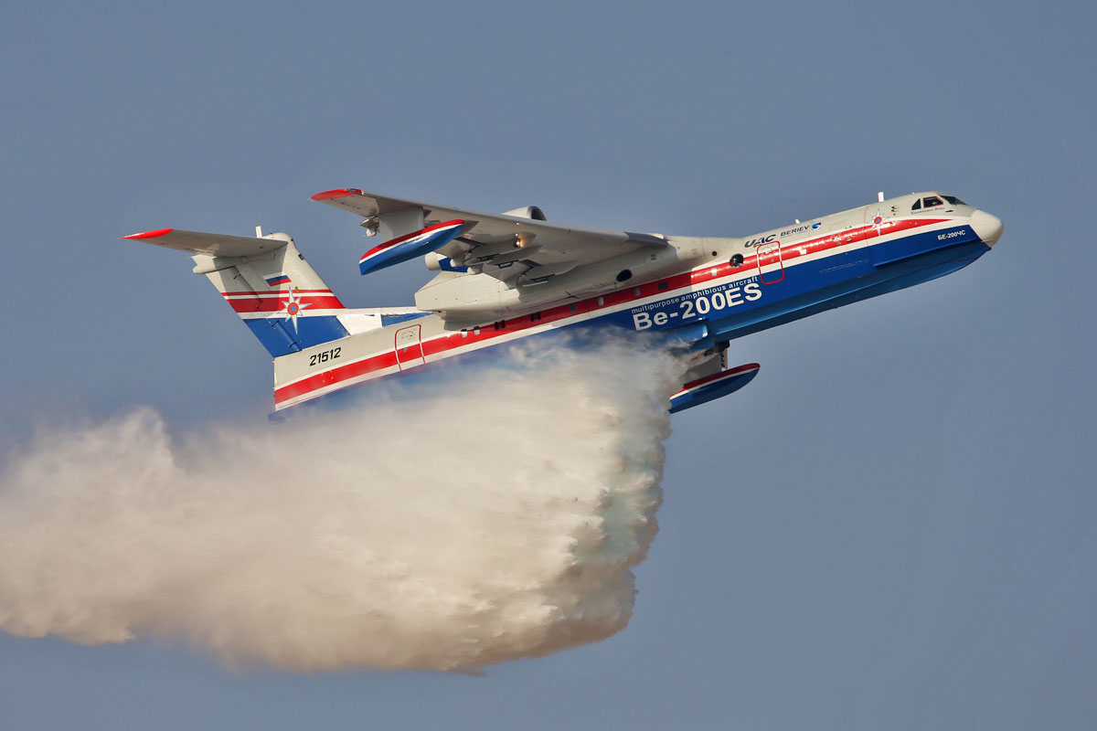 Rússia quer produzir em série o exótico avião anfíbio Beriev Be-200