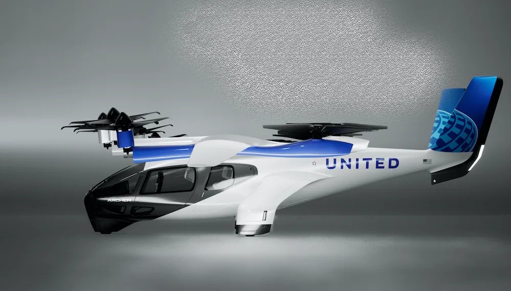 United quer voar de Newark para Nova York com táxi aéreo eVTOL
