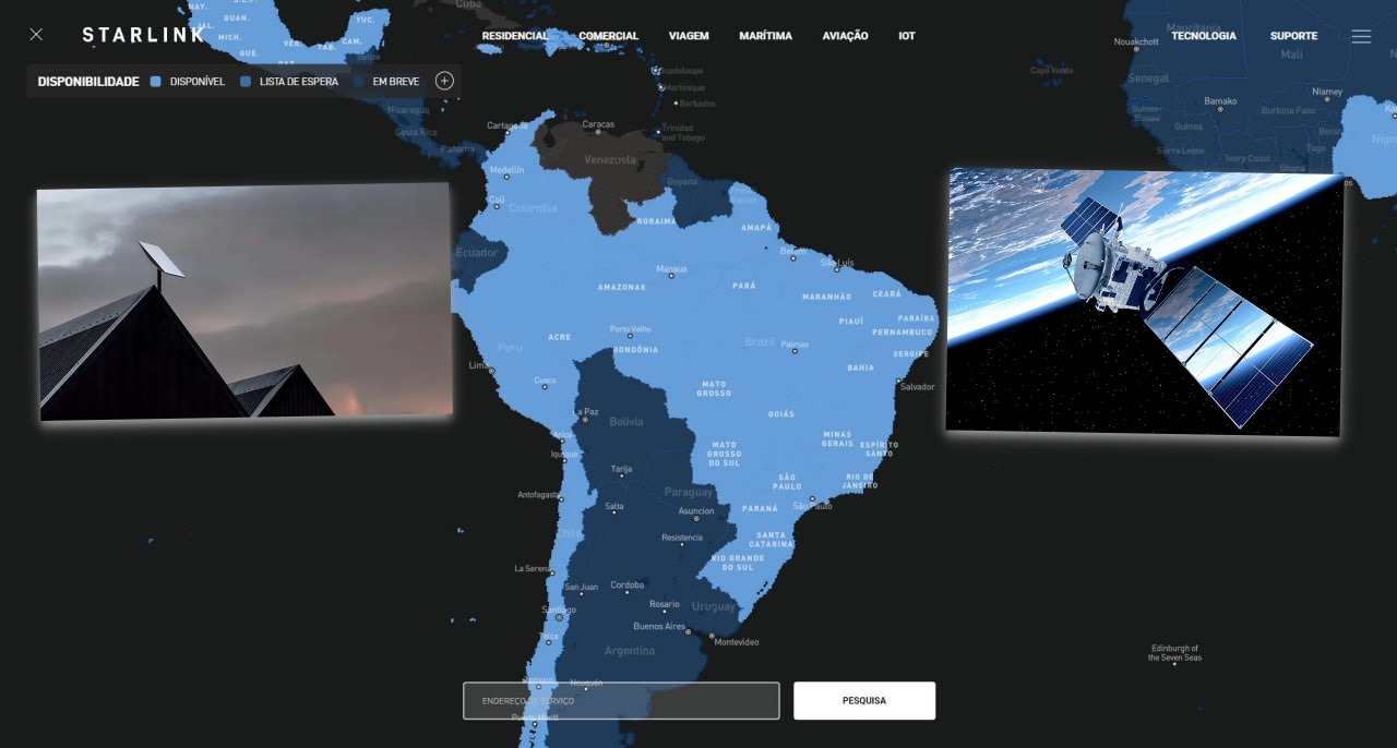 Starlink cresce no Brasil, mas falta de suporte local já gera reclamações