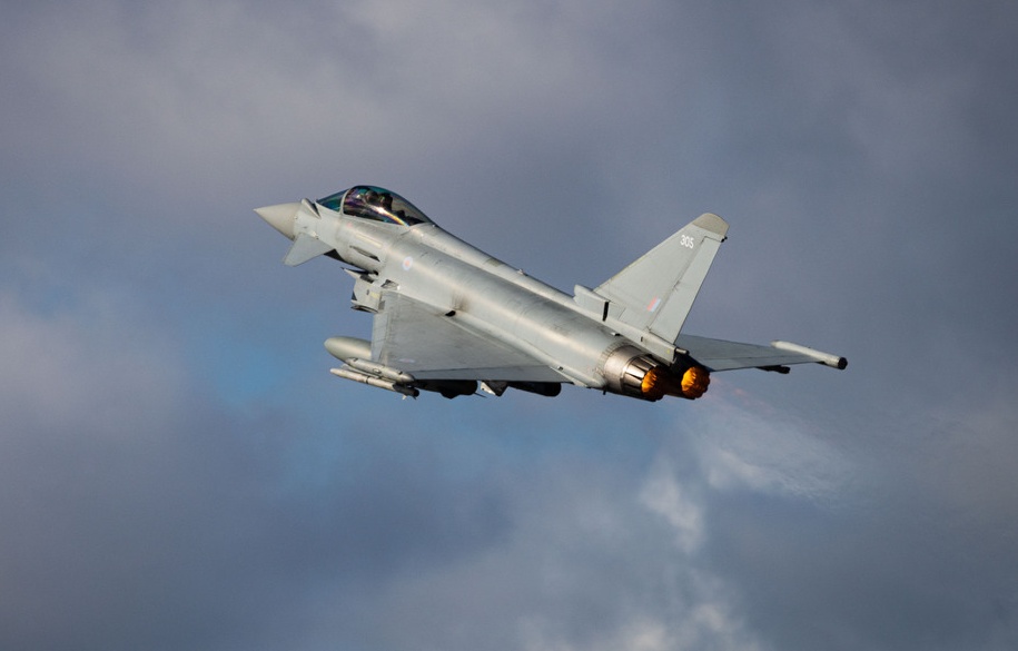The UK takes over responsibility for NATO air policing in the Baltic from Germany