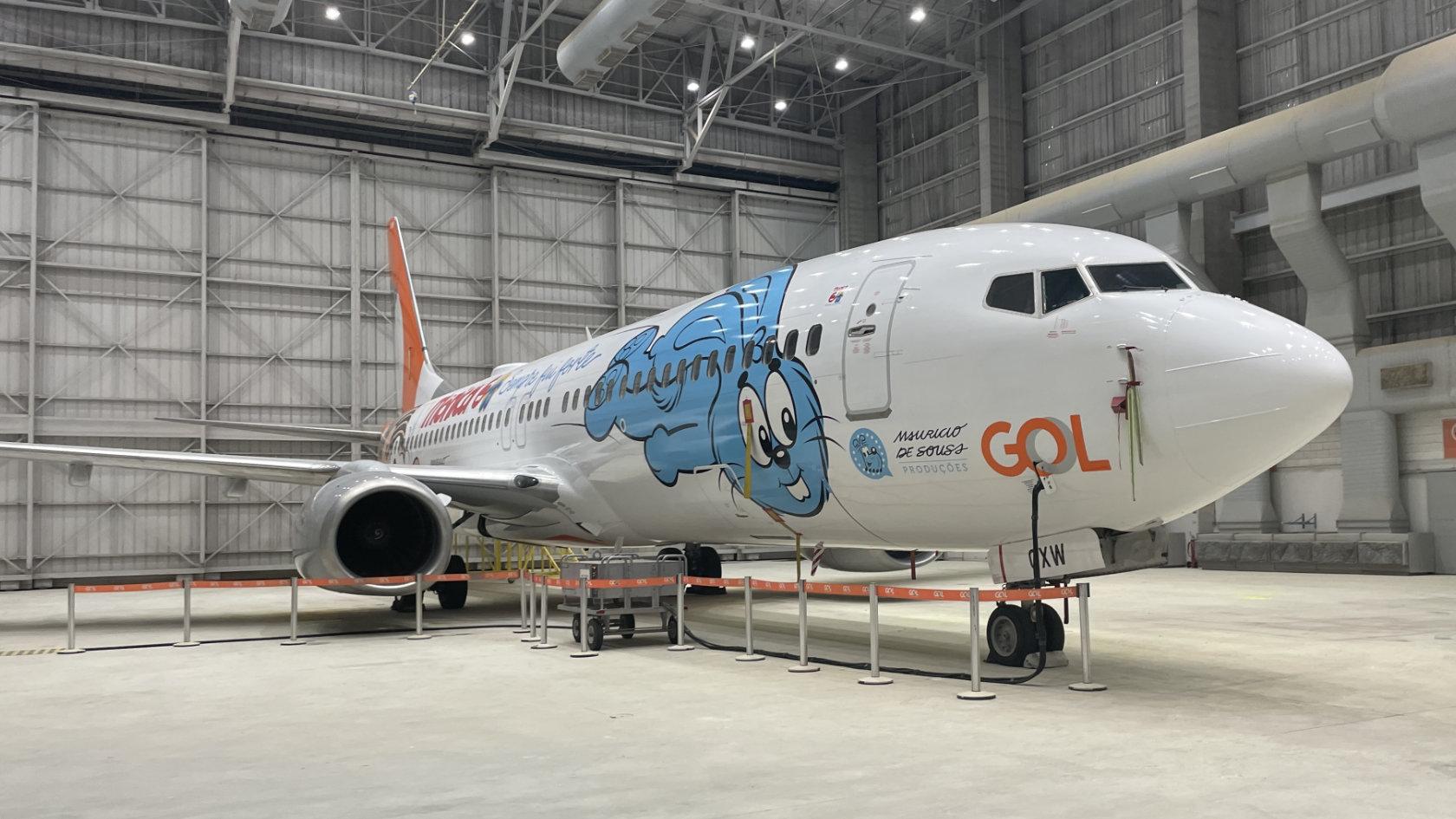 Gol celebra os 60 anos da Mônica com avião temático