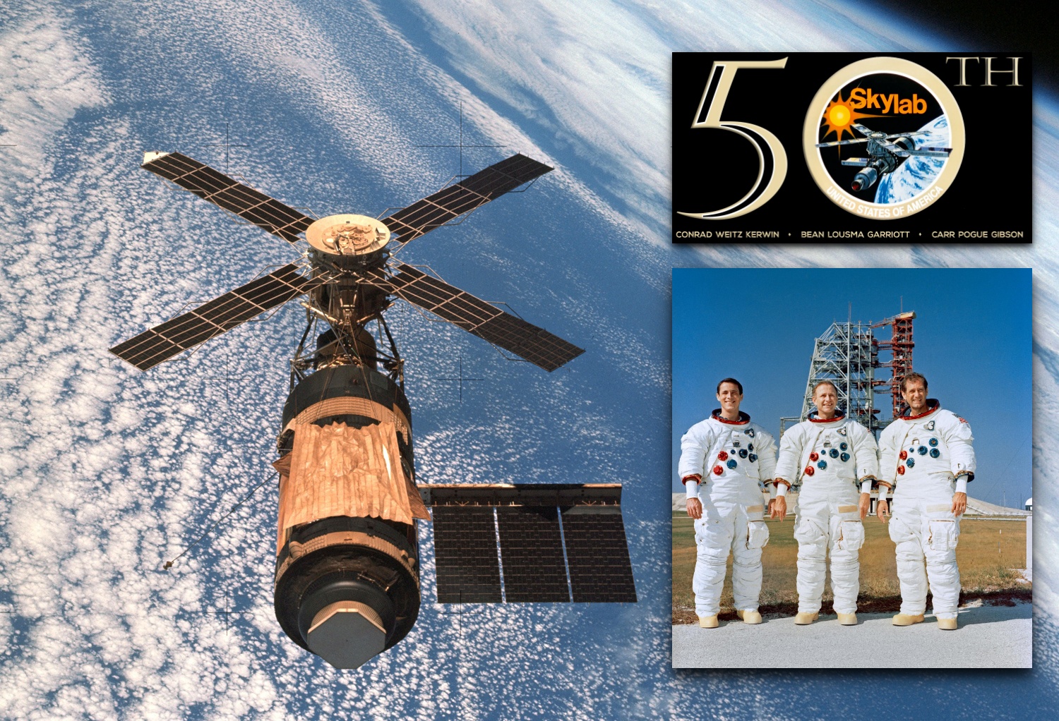 50 anos atrás, astronautas da Skylab retornavam à Terra depois de uma